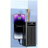 B07 Güneş Enerjili 50000 mAh Taşınabilir Powerbank, Hızlı Şarj, Çift USB Çıkışlı, Acil Durum ve Kamp İçin Dayanıklı Taşınabilir Batarya - 2