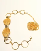 Monalisa Home Sarı Renk Altın Görünümlü Figürlü Bel Zinciri - 1