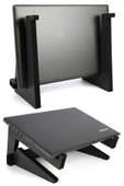 Ayarlanabilir Kademeli Ahşap Laptop Standı Notebook Yükseltici Macbook Tutucu 13" 14" 15" 16" 17" - 1