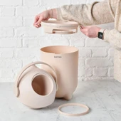 Nattou Dropy Bebek Bezi Çöp Kovası - Bej  Bej - 5