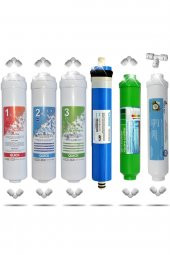 Kapalı Kasa 12 Inç Su Arıtma Cihazı Filtresi 6 Aşamalı Inline Filtre Seti (Nsf Vontron Membran) - 1