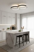 Hol,Antre,Yatak odası,Çocuk Odası İçin C Modern Ledli Avize - 3
