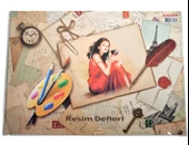 Sim 35x50 Spiralli Karton Kapak 15 Yaprak Resim Defteri 1 Adet thumbnail 1