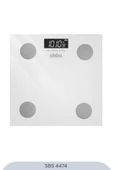 Sinbo SBS-4474 26x26 CM Bluetooth Dijital Yağ Su Kas Vücut Kitle Endeksi Kilo Ölçer Tartı Baskül - 5