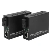 Powermaster Pm-22107 1000 Mbps 3 Km Single Mode Fiber Optik Ethernet Medya Dönüştürücü - 3