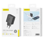 Foneng EU62 GaN 45W PD Type-C Girişli Hızlı Şarj Adaptörü - Siyah - 8