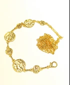 Monalisa Home Sarı Renk Altın Görünümlü Figürlü Bel Zinciri - 1