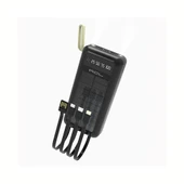 30.000mAh Solar Panelli Dijital Göstergeli Çoklu Kablolu Taşınabilir 22.5W Hızlı Şarjlı Powerbank thumbnail 2