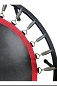 102CM Katlanabilir Trambolin – Taşınabilir Egzersiz Kırmızı Trambolini - 6