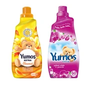 Yumoş Extra Konstantre Yumuşatıcı 1440 ml Hanımeli ve Yabani Orkide 2 li - 1