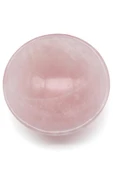 Pembe Kuvars Doğal Taş Kase - 577 Gr. - 2