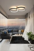 Hol,Antre,Yatak odası,Çocuk Odası İçin C Modern Ledli Avize - 2