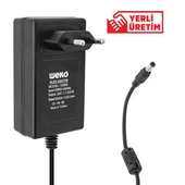Weko 24 Volt 1.5 Amper 36 Watt Plastik Kasa Priz Tipi Adaptör (5.5X2.5 Uçlu) - 1