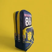 Relaxion Üç Gözlü Greyhound Basketball Sarı Lacivert Kalem Çantası/Kalemlik (160) - 3