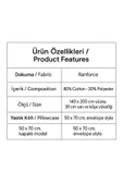 Desenli 140 x 200 Yataklar İçin Lastikli Çarşaf ve 2 Adet Yastık Kılıfı thumbnail 3