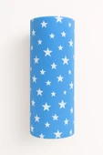 Desenli 180 x 200 cm Battal Boy Mavi Yıldız Lastikli Çarşaf ve 2 Adet Yastık Kılıfı thumbnail 3
