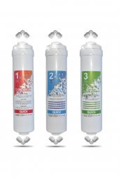 Kapalı Kasa 12 Inç Su Arıtma Cihazı Filtresi Inline 6 Aylık Yeni Sistem Filtre Seti - 1