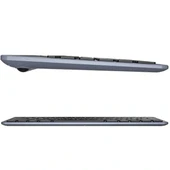 Lenovo Lecoo Bk100 Bluetooth V3.0 Çoklu Cihaz Uyumlu Şarj Edilebilir Kablosuz Gri Türkçe Q Klavye - 3