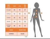 MDB Kadın Uzun Kollu V Yakalı Desenli Süprem Bluz thumbnail 4