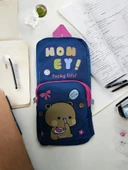 Relaxion Üç Gözlü Greyhound Honey Lacivert Kalem Çantası/Kalemlik (160) - 1