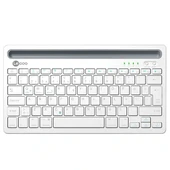 Lenovo Lecoo Bk100 Bluetooth V3.0 Çoklu Cihaz Uyumlu Şarj Edilebilir Kablosuz Beyaz Türkçe Q Klavye - 2