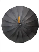 Alaska Baston Şemsiye Çoban Siyah AL005 - 3