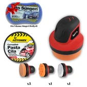 ACC-1199 Şarjlı Polisaj Makinesi+Pasta Cila+Sünger Hediyeli thumbnail 1