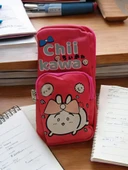 Relaxion Üç Gözlü Greyhound Chi Kawa Pembe Kalem Çantası/Kalemlik (160) - 1