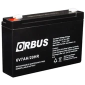 Orbus  6 Volt 7 Amper Kuru Akü (150 * 30 * 94 Mm) - 1