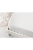 Stella Flavo %100 Pamuk Çift Kişilik Luxury Lastikli Çarşaf Seti Beyaz 180x200+30cm thumbnail 5