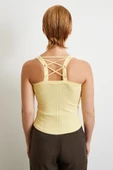 Arkası Çapraz Bağlamalı Top Sarı thumbnail 6