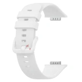 Huawei Watch Fit 2 Uyumlu PureLux Tam Uyumlu Silikon Kordon  Beyaz thumbnail 4