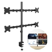 Powermaster Pm-054 13-27'' Dörtlü (Quad) Mekanik Lcd-led Gaming Monitör Tutucu Masa Stand Askı Aparatı - 1