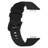 Huawei Watch Fit 2 Uyumlu PureLux Tam Uyumlu Silikon Kordon  Siyah - 3