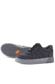 Rakerplus Hakiki Deri Siyah Gri Tabanlı Günlük Erkek Çocuk Okul Ayakkabısı - 7