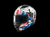 KASK MT STINGER YOZU A7 PARLAK MAVİ/BEYAZ - 1