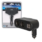 Olesson 1652 12-24v Çift Usb Girişli 100w 2'li Araç Çakmak Çoklayıcı - 1