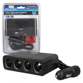 Olesson 2014 12-24v Type-c + Usb-a Girişli 120w 80cm Kablolu 4'lü Araç Çakmak Çoklayıcı thumbnail 1