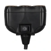 Olesson 1634 12-24v Tek Usb Girişli 120w 80cm Kablolu Dijital Voltaj Ekranlı 3'lü Araç Çakmak Çoklayıcı thumbnail 3