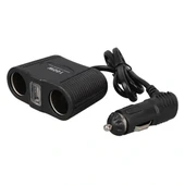 Olesson 1645 12-24v Tek Usb Girişli 100w 70cm Kablolu 2'li Araç Çakmak Çoklayıcı thumbnail 3