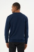 Süperlife Erkek Gri Bisiklet Yaka Ribanalı Regular Fit Sweatshirt spr26swk930 - 8