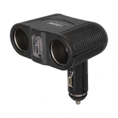 Olesson 1646 12-24v Tek Usb Girişli 100w Çiftli Araç Çakmak Çoklayıcı thumbnail 3