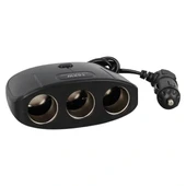 Olesson 1635 12-24v Çift Usb Girişli 100w 70 Cm Kablolu 3'lü Araç Çakmak Çoklayıcı 100x66x40mm - 2