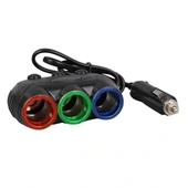 Olesson 1632 12-24v 120w 80cm Kablolu 3'lü Araç Çakmak Çoklayıcı thumbnail 2