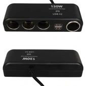 Olesson 1525 12-24v Çift Usb'lı 120w 80cm Kablolu 4'lü Araç Çakmak Çoklayıcı - 3