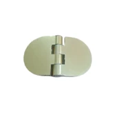 Yaprak Menteşe Oval Alüminyum Gold Renk 40x68 mm | 3,3 mm Kalınlık | 5 Adet thumbnail 2