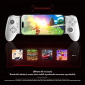 Coofbe Profesyonel Titreşimli 400Mah Type-c Girişli Mobil Oyun Kolu Joystick iOS&Android İle Uyumlu - 5