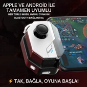 Coofbe Profesyonel Şarjlı Bluetooth Bağlantılı Telefon Joystick Kontrol Gamepad Mobil Oyun Kolu Tetik - 8