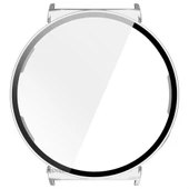 Huawei Watch GT5 41mm Kasa Uyumlu Kılıf Sert PC Kasa ve Ekran Koruyucu Kılıf  Gümüş thumbnail 4