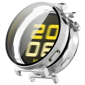 Huawei Watch GT5 41mm Kasa Uyumlu Kılıf Sert PC Kasa ve Ekran Koruyucu Kılıf  Gümüş thumbnail 1